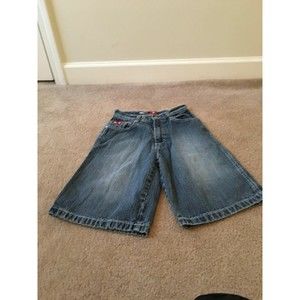 SouthPole Boys Denim Jean Shorts Blue Size 12